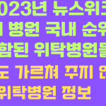 국내순위에 포함된 위탁병원들
